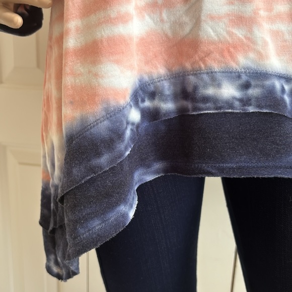 Green Tea Womens Size L Long Sleeve Tie Dye Shirt. so Soft. Pink & Blue. - Picture 5 of 11